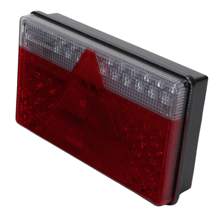 Aspock Anhänger Rückleuchte - Aspöck MultiLED 2 - rechts - 240x140x54 mm - vollständig LED - 8-poliger Bajonettanschluss - 50 cm Kabel