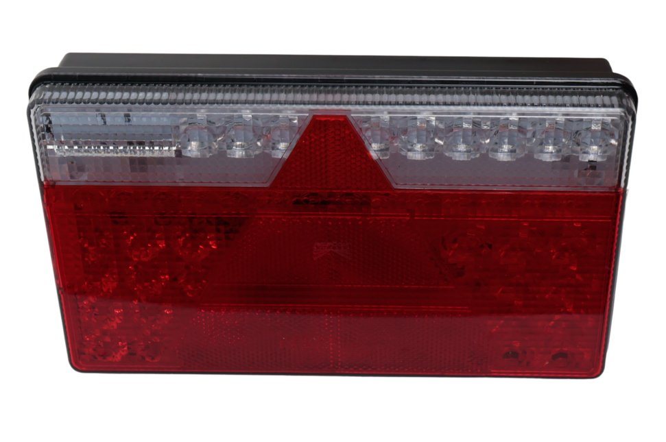 Aspock Anhänger Rückleuchte - Aspöck MultiLED 2 - rechts - 240x140x54 mm - vollständig LED - 8-poliger Bajonettanschluss - 50 cm Kabel