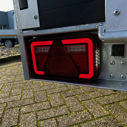 Aspock Anhänger Rückleuchte - Aspöck MultiLED 4 - links - 241x141x71 mm - vollständig LED - 5-poliger Bajonettanschluss