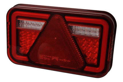 Aspock Anhänger Rückleuchte - Aspöck MultiLED 4 - links - 241x141x71 mm - vollständig LED - 8-poliger Bajonettanschluss