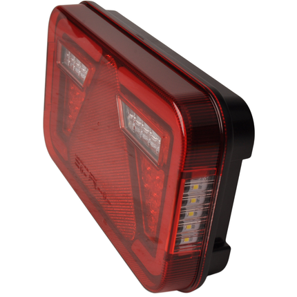Aspock Anhänger Rückleuchte - Aspöck MultiLED 4 - links - 241x141x71 mm - vollständig LED - 8-poliger Bajonettanschluss