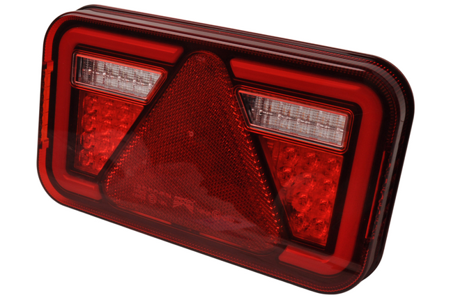 Aspock Anhänger Rückleuchte - Aspöck MultiLED 4 - rechts - 241x141x71 mm - vollständig LED - 8-poliger Bajonettanschluss
