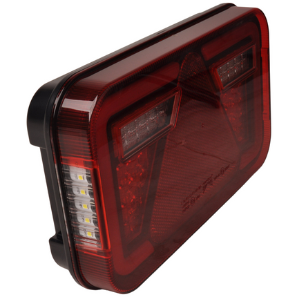 Aspock Anhänger Rückleuchte - Aspöck MultiLED 4 - rechts - 241x141x71 mm - vollständig LED - 8-poliger Bajonettanschluss