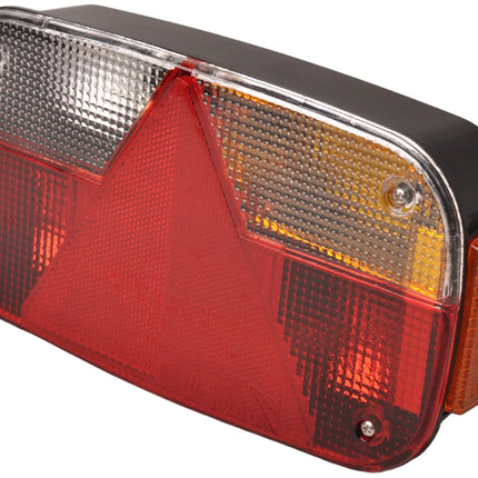 Aspock Anhänger Rückleuchte - Aspöck Multipoint 3 - rechts - 244x138x60 mm - 8-poliger Aspöck Steckverbinder - inklusive Reflektor