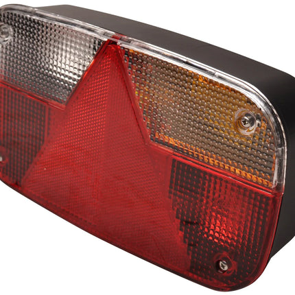 Aspock Anhänger Rückleuchte - Aspöck Multipoint 3 - rechts - 244x138x60 mm - 5-poliger Bajonettanschluss