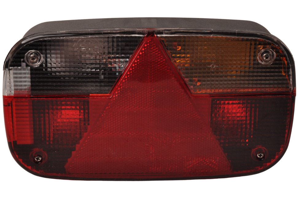 Aspock Anhänger Rückleuchte - Aspöck Multipoint 3 - rechts 8-poliger bajonettanschluss - 244x138x60 mm