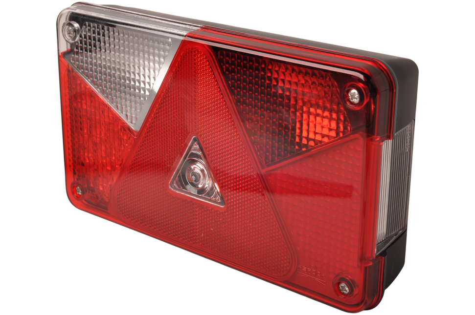 Aspock Anhänger Rückleuchte - Aspöck Multipoint 5 - links - 5-poliger Bajonettanschluss - LED Anhänger Rückleuchte und Bremslicht