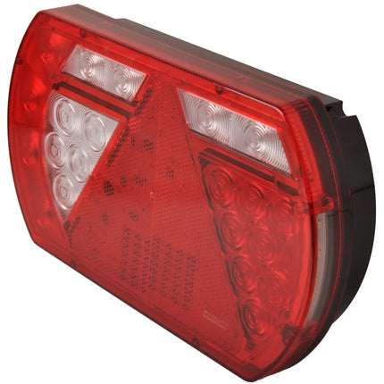 Aspock Anhänger Rückleuchte - Lucidity LED - links - 236x140x52 mm - 5-poliger Bajonettanschluss - mit integriertem Widerstand