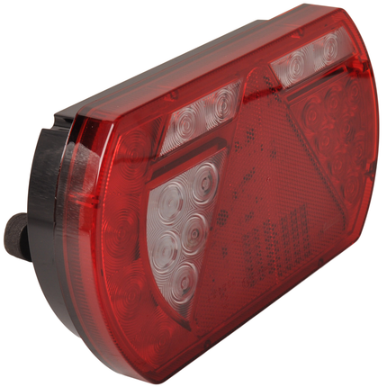Aspock Anhänger Rückleuchte - Lucidity LED - links - 236x140x52 mm - 5-poliger Bajonettanschluss - mit integriertem Widerstand