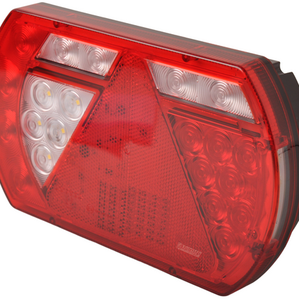 Aspock Anhänger Rückleuchte - Lucidity LED - links - 236x140x52 mm - Aspöck 8-poliger Bajonettanschluss - mit integriertem Widerstand