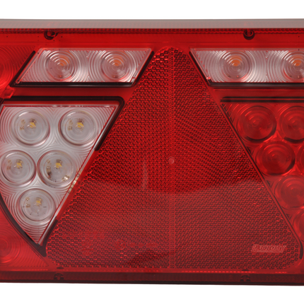 Aspock Anhänger Rückleuchte - Lucidity LED - links - 236x140x52 mm - Aspöck 8-poliger Bajonettanschluss - mit integriertem Widerstand