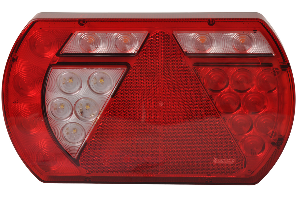 Aspock Anhänger Rückleuchte - Lucidity LED - links - 236x140x52 mm - Aspöck 8-poliger Bajonettanschluss - mit integriertem Widerstand