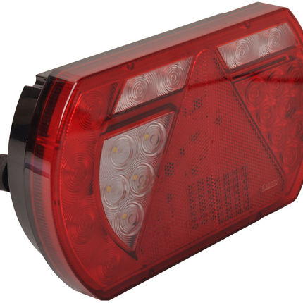 Aspock Anhänger Rückleuchte - Lucidity LED - links - 236x140x52 mm - Aspöck 8-poliger Bajonettanschluss - mit integriertem Widerstand