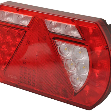 Aspock Anhänger Rückleuchte - Lucidity LED - rechts - 236x140x52 mm - Aspöck 8-poliger Bajonettanschluss - mit integriertem Widerstand