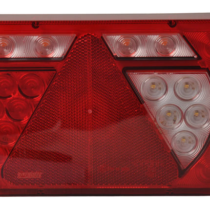 Aspock Anhänger Rückleuchte - Lucidity LED - rechts - 236x140x52 mm - Aspöck 8-poliger Bajonettanschluss - mit integriertem Widerstand