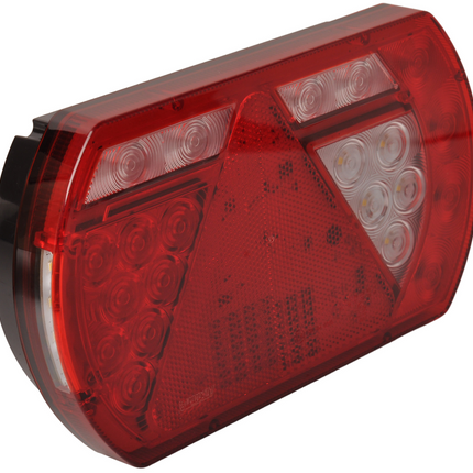 Aspock Anhänger Rückleuchte - Lucidity LED - rechts - 236x140x52 mm - Aspöck 8-poliger Bajonettanschluss - mit integriertem Widerstand