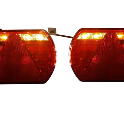 Aspock Anhänger Rückleuchte - Lucidity LED - rechts - 236x140x52 mm - Aspöck 8-poliger Bajonettanschluss - mit integriertem Widerstand
