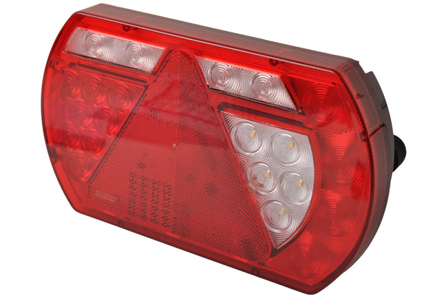 Aspock Anhänger Rückleuchte - Lucidity LED - rechts - 236x140x52 mm - 5-poliger Bajonettanschluss - mit integriertem Widerstand