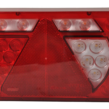 Aspock Anhänger Rückleuchte - Lucidity LED - rechts - 236x140x52 mm - 5-poliger Bajonettanschluss - mit integriertem Widerstand