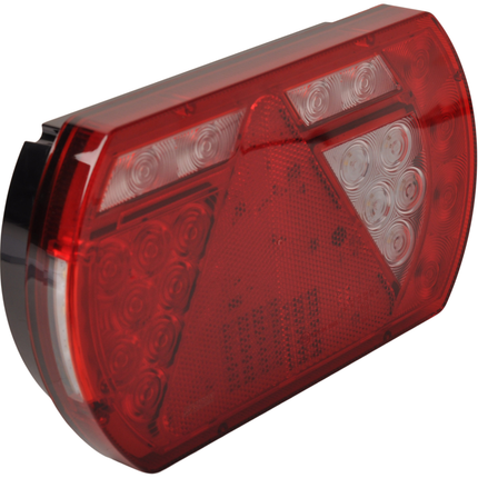 Aspock Anhänger Rückleuchte - Lucidity LED - rechts - 236x140x52 mm - 5-poliger Bajonettanschluss - mit integriertem Widerstand