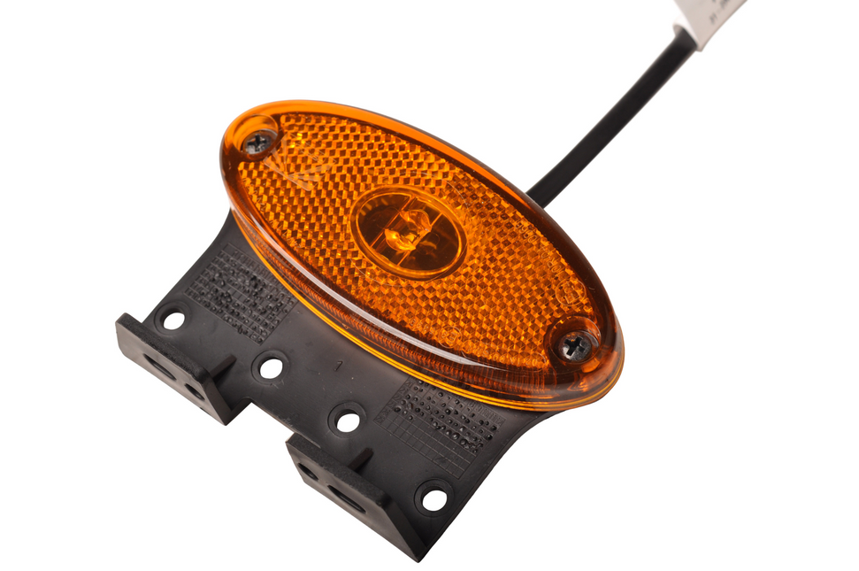 Aspock Aspock Flatpoint 2 - orange/gelbe Begrenzungsleuchte - Steckeranschluss - LED - auf Halterung