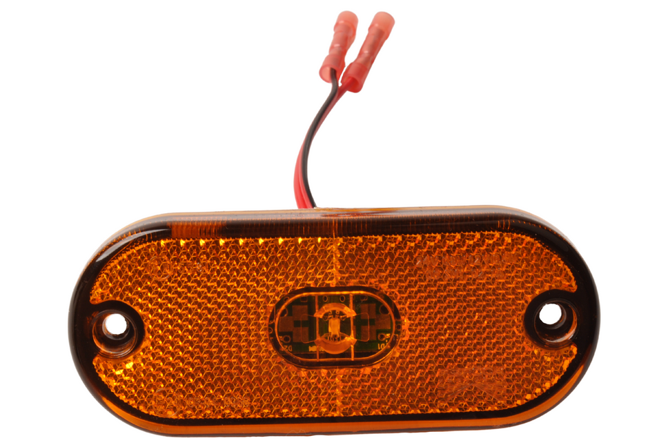 Aspock Aspock Flatpoint 3 - orange/gelbe Begrenzungsleuchte - 2-adriges Kabel mit Steckbrücken - LED