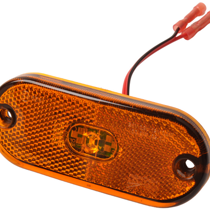 Aspock Aspock Flatpoint 3 - orange/gelbe Begrenzungsleuchte - 2-adriges Kabel mit Steckbrücken - LED