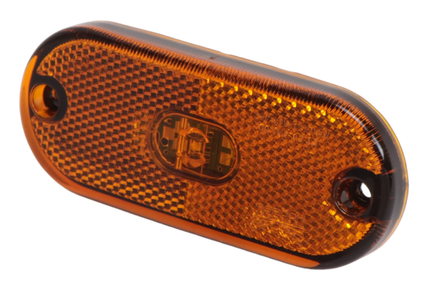 Aspock Aspock Flatpoint 3 - orange/gelbe Begrenzungsleuchte - 2-adriges Kabel mit Steckbrücken - LED