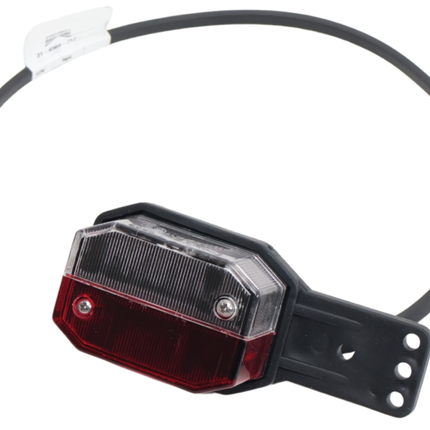 Aspock Aspöck Flexipoint Begrenzungsleuchte links - rot/weiß auf Gummihalter mit 50 cm Kabel