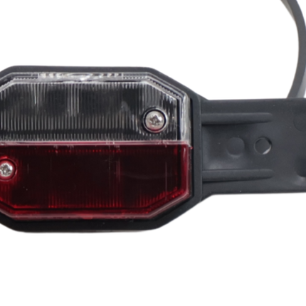 Aspock Aspöck Flexipoint Begrenzungsleuchte links - rot/weiß auf Gummihalter mit 50 cm Kabel