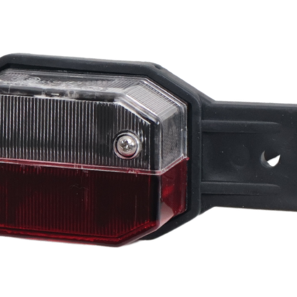 Aspock Aspöck Flexipoint Begrenzungsleuchte links - rot/weiß auf Gummihalter mit 50 cm Kabel