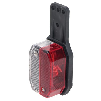 Aspock Aspöck Flexipoint Begrenzungsleuchte links - rot/weiß auf Gummihalter mit 50 cm Kabel