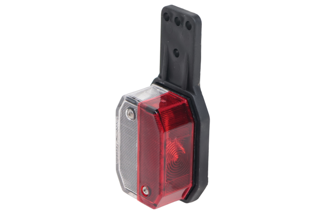 Aspock Aspöck Flexipoint Begrenzungsleuchte links - rot/weiß auf Gummihalter mit 50 cm Kabel