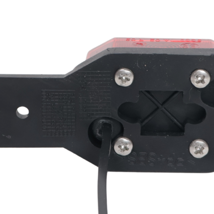 Aspock Aspöck Flexipoint Begrenzungsleuchte rechts - rot/weiß auf Gummihalter mit 50 cm Kabel