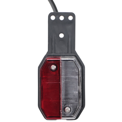 Aspock Aspöck Flexipoint Begrenzungsleuchte rechts - rot/weiß auf Gummihalter mit 50 cm Kabel