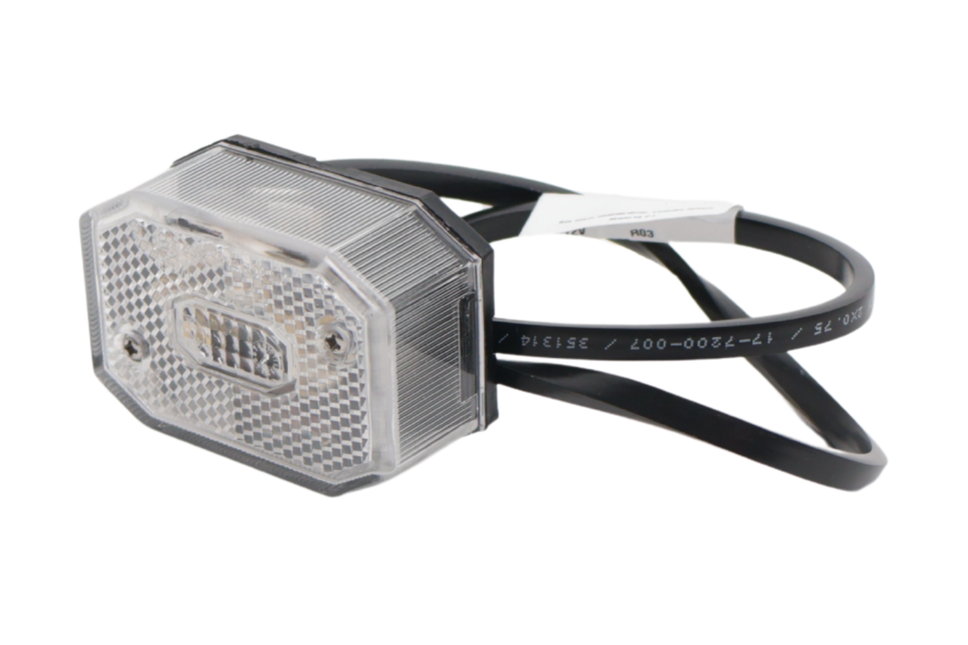 Aspock Aspöck Flexipoint Begrenzungsleuchte weiß mit 50 cm DC-Kabel