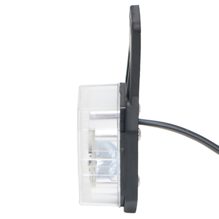 Aspock Aspöck Flexipoint LED Begrenzungsleuchte rechts – rot/weiß auf kleiner Gummihalterung mit 0,5 m Kabel