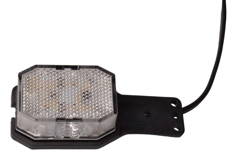 Aspock Aspöck Flexipoint LED links- Begrenzungsleuchte rot/weiß auf kleinem Gummihalter mit 0,5m Kabel