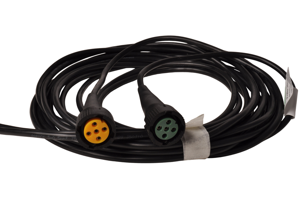 Aspock Aspöck Kabelsatz - 4 Meter lang - 7-polig - Anhängerkabel mit 2x 5-poligem Stecker
