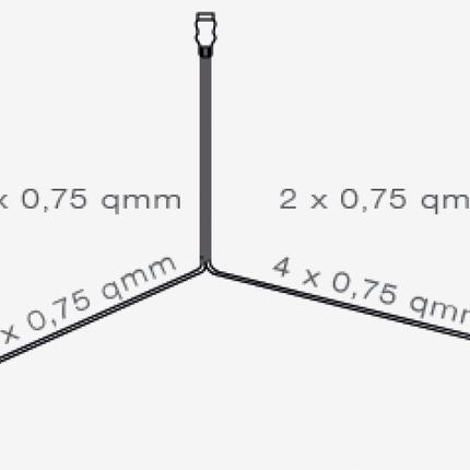 Aspock Aspöck Kabelsatz - 5 Meter - 7-polig - 2x 5-poliger Stecker - inklusive Abzweigungen