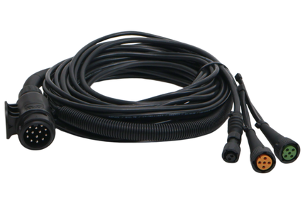 Aspock Aspöck Kabelsatz - 6 Meter - 13-polig - 2x 5-poliger Stecker - inklusive Abzweigungen 4 Meter 2P & Ladekabel