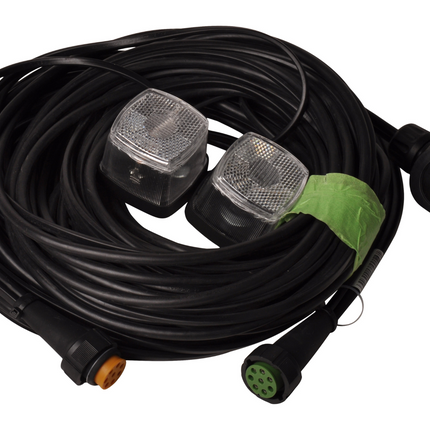 Aspock Aspöck Kabelsatz - 8,4 Meter - 13-polig - 2x 8-poliger Stecker - Plug & Play - inklusive Begrenzungsleuchten
