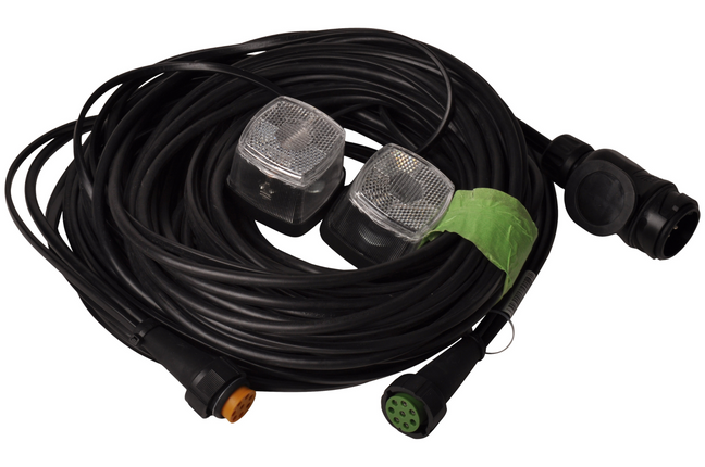 Aspock Aspöck Kabelsatz - 8,4 Meter - 13-polig - 2x 8-poliger Stecker - Plug & Play - inklusive Begrenzungsleuchten