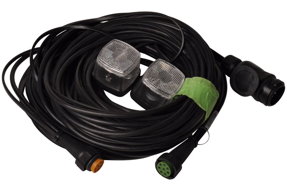 Aspock Aspöck Kabelsatz - 8,4 Meter - 13-polig - 2x 8-poliger Stecker - Plug & Play - inklusive Begrenzungsleuchten