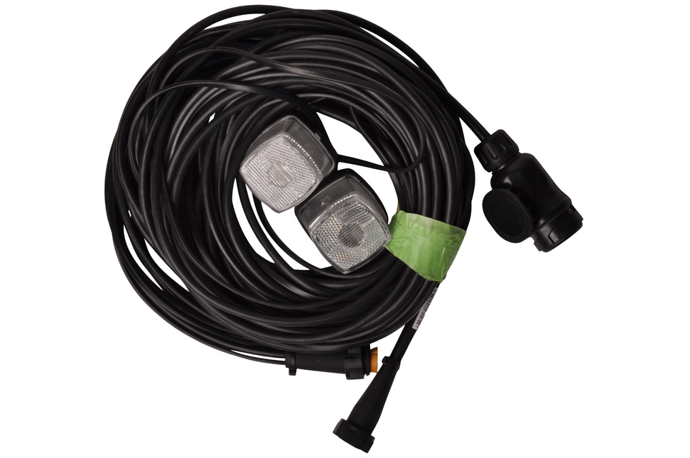 Aspock Aspöck Kabelsatz - 8,4 Meter lang - 13-polig - Anhängerkabel mit 8-poligen Steckern - inklusive vormontierter Umrisssleuchten - Plug&Play