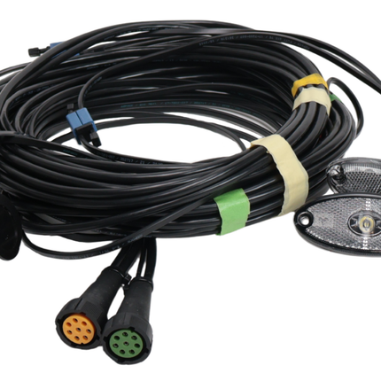 Aspock Aspöck Kabelsatz - 8,4 Meter lang - 13-polig - Anhängerkabel mit 8-poligen Steckern - inklusive vormontierter Umrisssleuchten - Plug&Play