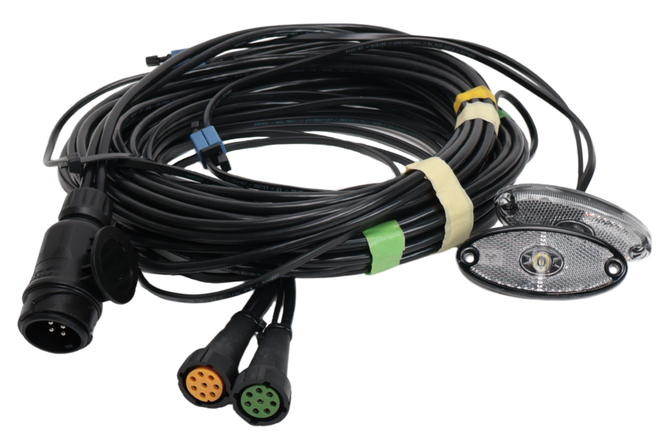 Aspock Aspöck Kabelsatz - 8,4 Meter lang - 13-polig - Anhängerkabel mit 8-poligen Steckern - inklusive vormontierter Umrisssleuchten - Plug&Play