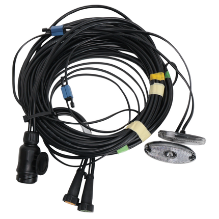 Aspock Aspöck Kabelsatz - 8,4 Meter lang - 13-polig - Anhängerkabel mit 8-poligen Steckern - inklusive vormontierter Umrisssleuchten - Plug&Play