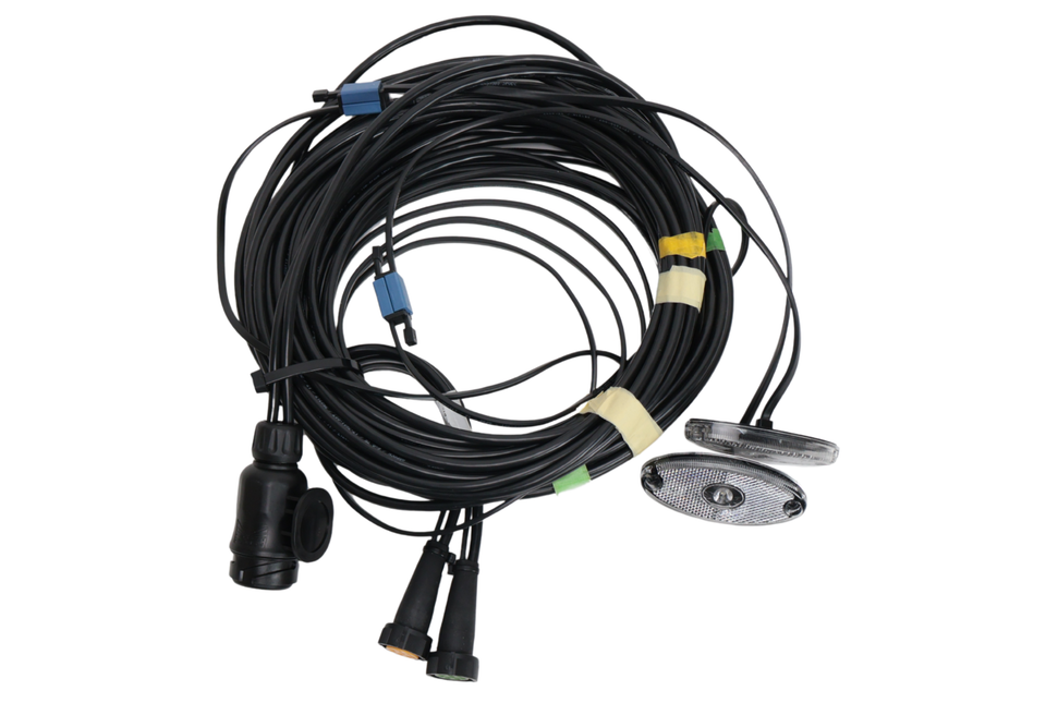 Aspock Aspöck Kabelsatz - 8,4 Meter lang - 13-polig - Anhängerkabel mit 8-poligen Steckern - inklusive vormontierter Umrisssleuchten - Plug&Play