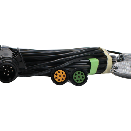 Aspock Aspöck Kabelsatz - 8,4 Meter lang - 13-polig - Anhängerkabel mit 8-poligen Steckern - inklusive vormontierter Umrisssleuchten - Plug&Play